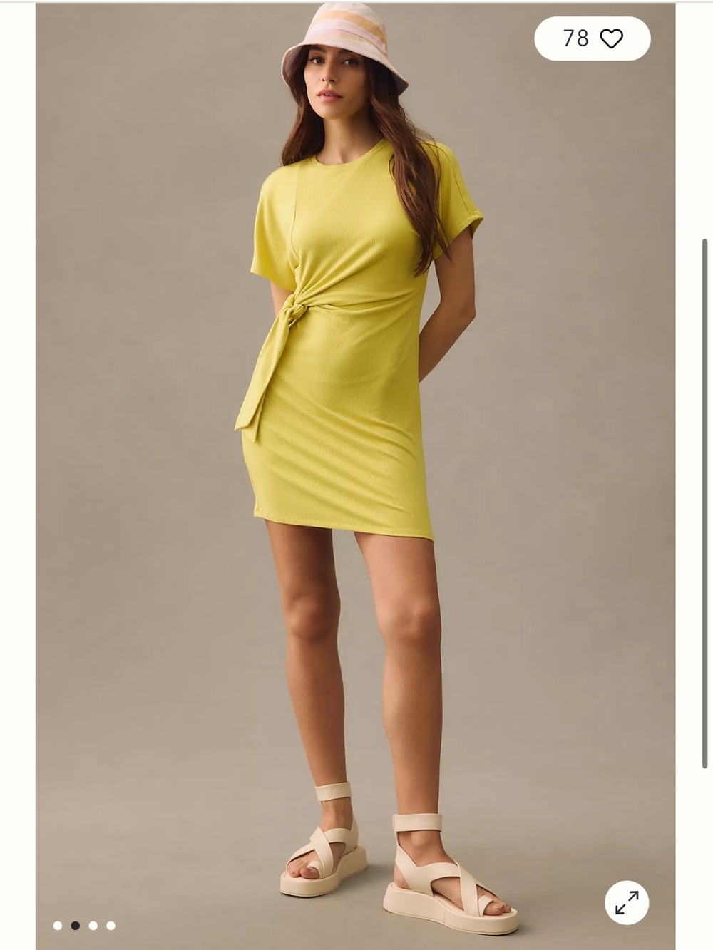 Daily Practice by Anthropologie Nico Tie-Waist Dress medium nwt
